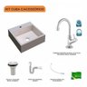Kit Cuba Q395 com Torneira 1198 Metal e Válvula 1 Pol. Sifão Pvc e Flexível Compace - 3
