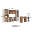 Ver imagem 3 de Armario de Cozinha Modulada Completa 7 Peças com Bancada 360cm Isabelle Delmarco