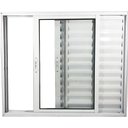 Ver imagem 1 de Janela de Aluminio Veneziana 3 Folhas sem Grade Linha Premium:1,00 X 1,50/branco