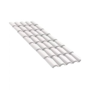Telha Pvc Colonial Branca 328 Cm X 86 Cm