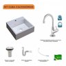 Kit Cuba Q395 com Torneira 1198 Metal e Válvula 1 Pol. Sifão Pvc e Flexível Compace - 3