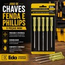 Ver imagem 3 de Jogo 5 Chave de Fenda Philips Mini Kit Multiuso Eletronica Celulares Ferramenta Profissional Precisa