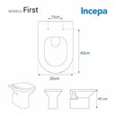 Ver imagem 5 de Assento Sanitário First Branco para Vaso Incepa