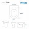 Assento Sanitário First Branco para Vaso Incepa - 5