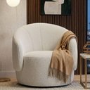 Ver imagem 2 de Poltrona Saara Decorativa Orgânica Bouclê Off White Desk Design