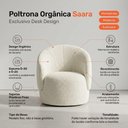Ver imagem 5 de Poltrona Saara Decorativa Orgânica Bouclê Off White Desk Design