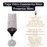 Taça Vidro Casamento Noivos Presente Amor Brinde - 3