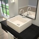 Ver imagem 1 de Kit Cuba Q395 com Torneira 1198 Metal e Válvula Click 1"b Pol. Sifão Pvc e Flexível Compace