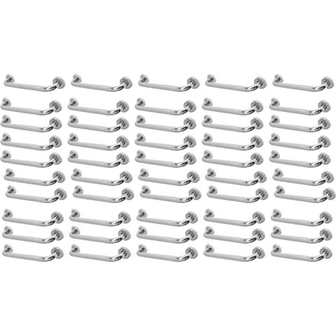 Alça Barra Apoio 30cm Inox Kit 50 Uni Acessibilidade Cadeirante Idoso Gestante Banheiro