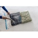 Ver imagem 6 de Kit 5 Saco Organizador Vácuo Edredom Cobertor Roupas 60x80cm