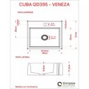 Ver mais imagens de Kit Cuba Q395 com Torneira 1198 Metal e Válvula Click1 Pol. Sifão Pvc e Flexivel Compace