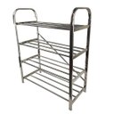 Ver mais imagens de Sapateira Prateleira 4 Andares Inox 12 Pares Tenis Sapato Sandalia Calçado Sapatilha Organizador Cas