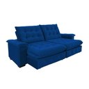 Ver imagem 1 de Sofá Coliseu 2.00m Retrátil e Reclinável Super Pillow - Azul