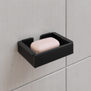 Ver imagem 2 de Kit Acessórios de Banheiro Toalheiro Saboneteira Papeleiro Porta Shampoo Gancho 6 Peças - Preto