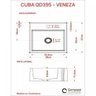 Kit Cuba Q395 com Torneira 1198 Metal e Válvula Click 1"b Pol. Sifão Cromado e Flexível Compace - 8