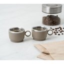 Ver imagem 2 de Kit 2 Xícaras para Café Tramontina em Aço Inox Cinza 80 ml