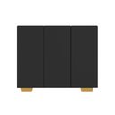 Ver imagem 5 de Armário Lavanderia Com 3 Portas 90 Cm Mp5034 Preto/Natural