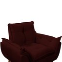 Ver imagem 6 de Poltrona Decorativa Sala de Estar Escritório Quarto Prime Cor: Marsala