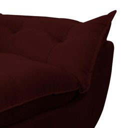 Poltrona Decorativa Sala de Estar Escritório Quarto Prime Cor: Marsala - 5