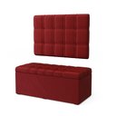 Ver imagem 2 de Kit Painel Rana 100 e Calçadeira Alpha Veludo Aradecor