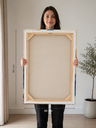 Ver imagem 4 de Quadro Decorativo para Sala Quarto Hall 90x60 Lotus Grande Dourado e Verde
