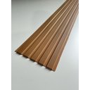 Ver imagem 3 de Painel Ripado Versátil 270x27cm: 01 Unid. (0,73m²) Polietileno - Talatto Painéis - Amêndoa