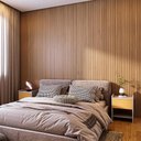 Ver imagem 1 de Painel Ripado Versátil 270x27cm: 01 Unid. (0,73m²) Polietileno - Talatto Painéis - Amêndoa