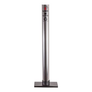 Coletor Inox Individual para Copo Descartável Café Lixeira
