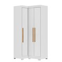 Ver imagem 2 de Armário Multiuso para Lavanderia Modulado 3 Portas com Pés Branco Aurora