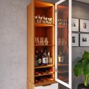 Ver imagem 3 de Cristaleira 2 Portas Reflecta Noble com Led e Espelho Mdp/mdf para Sala Moderna Jequitiba/off White