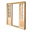 Ver imagem 6 de Porta Balcão de Correr de Madeira Itaúba Meia Almofada Reto Batentes de 14 Cm - 2.15 (a) X 1.50 (l)