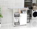 Ver imagem 4 de Armário Compacto Branco com Tábua de Passar Roupa Embutida Tm
