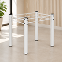 Ver imagem 2 de Base de Mesa Tubular Aço 3" 0,75 para Banco Branca Jantar
