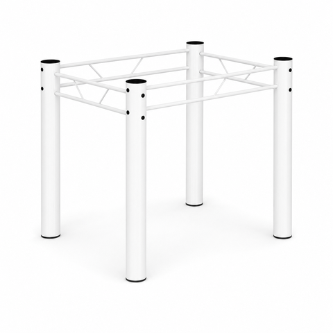 Base de Mesa Tubular Aço 3" 0,75 para Banco Branca Jantar