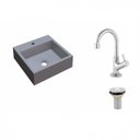 Ver imagem 2 de Kit Cuba Q395 com Torneira 1198 Metal e Válvula 1 Pol. Compace