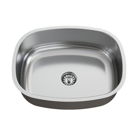 Cuba para Cozinha Pia Inox N4 41x32x14cm Polida com Válvula Ghelplus