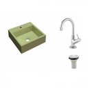 Ver imagem 2 de Kit Cuba Q395 com Torneira 1198 Metal e Válvula 1 Pol. Compace