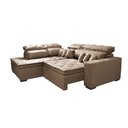 Ver imagem 7 de Sofá de Canto 2,60x2,36m Retrátil e Reclinável com Molas Cama inBox Platinum Esquerdo Suede