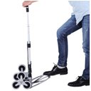 Ver imagem 4 de Carrinho de Carga 6 Rodas Sobe Escada Dobrável Compras 80kg