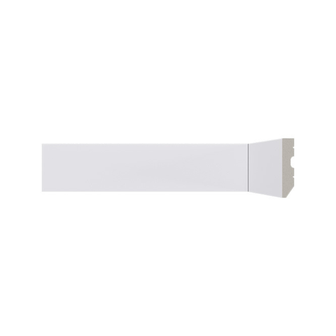 Rodapé 697 Essence Branco Liso 05cm Santa Luzia - 2,40m