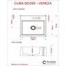 Kit Cuba Q395 com Torneira 1198 Metal e Válvula Click 1"g Pol. Compace - 6