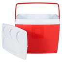 Ver imagem 1 de Caixa Térmica Cooler 18L Com Alça 26 Latas Vermelho Bel