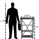 Ver imagem 4 de Estante Prateleira para Sala e Cozinha Organizador 4 Andares.