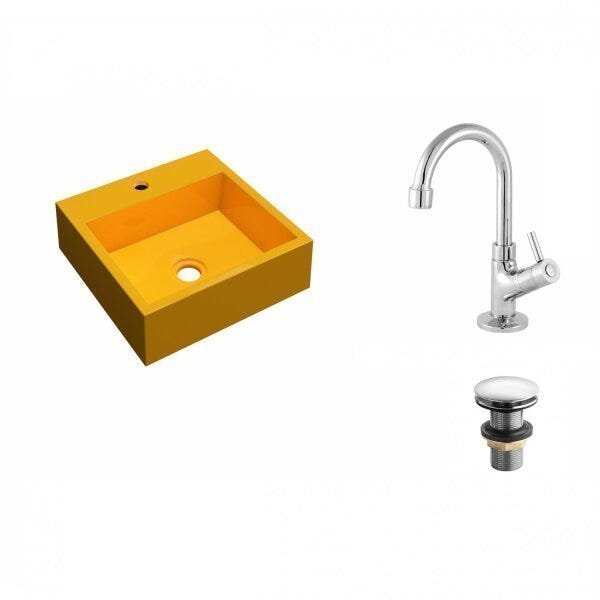 Kit Cuba Q395 com Torneira 1198 Metal e Válvula Click 1 1/2" Compace - 2
