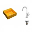 Ver imagem 2 de Kit Cuba Q395 com Torneira 1198 Metal e Válvula Click 1 1/2" Compace