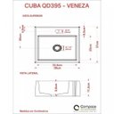 Ver imagem 6 de Kit Cuba Q395 com Torneira 1198 Metal e Válvula Click 1 1/2" Compace