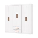 Ver imagem 2 de Guarda Roupa com 6 Portas 2 Gavetas Platinum -grand Line