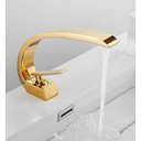 Ver imagem 1 de Torneira Banheiro Monocomando Cuba Misturado T105d Dourado Luuk Young