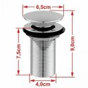 Ver mais imagens de Kit Cuba Q395 com Torneira 1198 Metal e Válvula Click 1 1/2" Compace