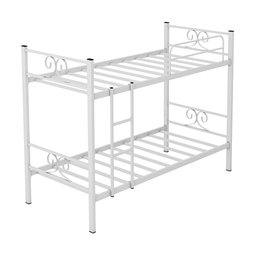 Beliche Tubolar em Aço Domus Reforçada para Pousadas, Alojamentos Branco - 3